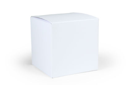 Witte kubus karton