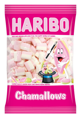 Marshmallow wit en roze van Haribo