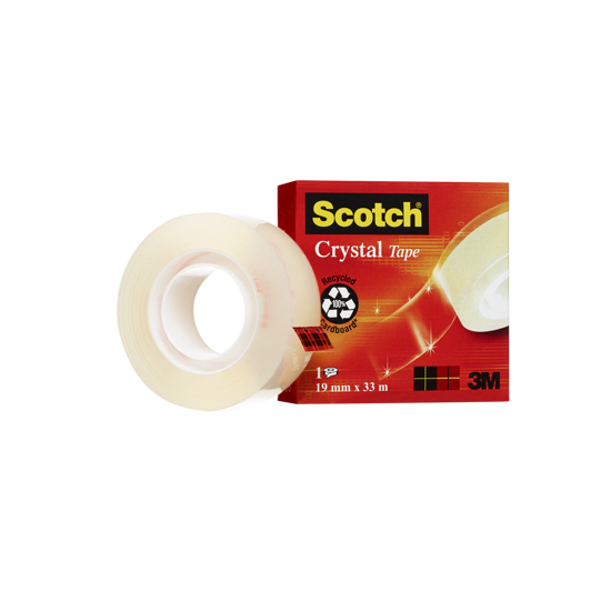 Plakband Scotch crystal 19mm x 33m