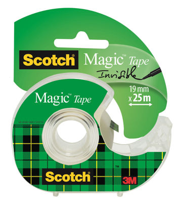Plakband Scotch magic  dispenser 19mm x 25m