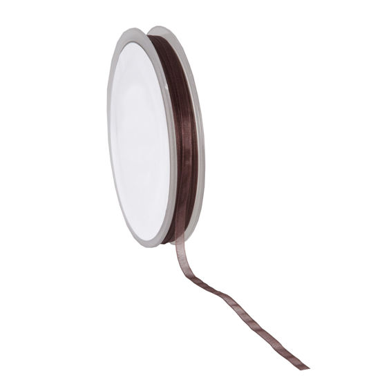 lint organza donkerbruin