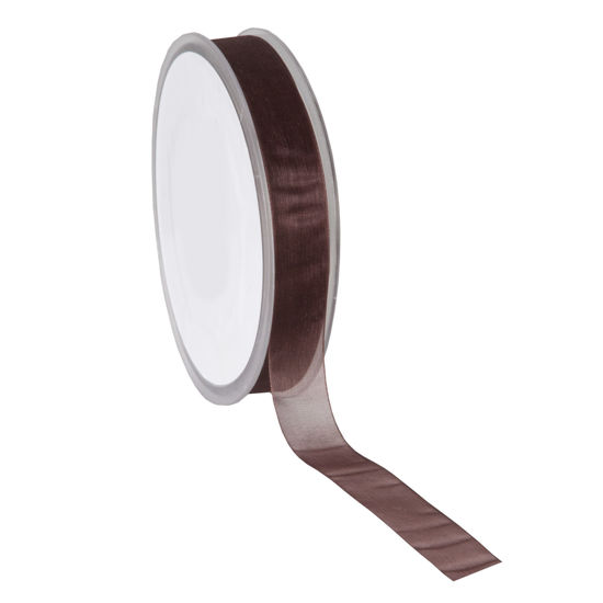 lint organza donkerbruin