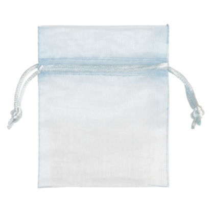 organza zakje lichtblauw