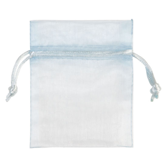 organza zakje lichtblauw