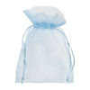 organza zakje lichtblauw