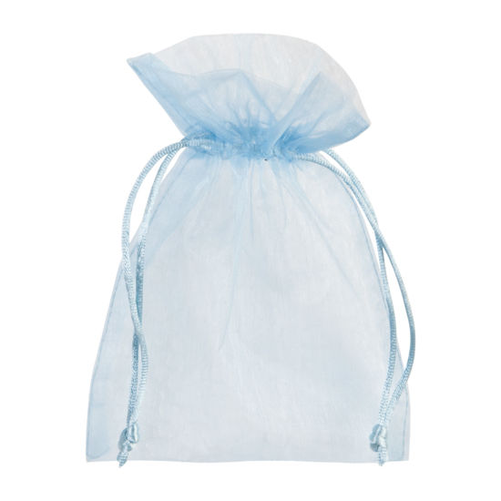 organza zakje lichtblauw