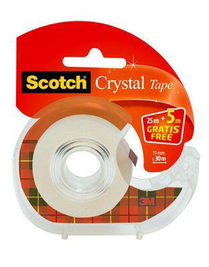 Plakband Scotch crystal dispenser 19mm x 25m
