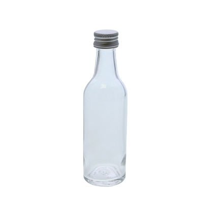 Glazen flesje rond 50 ml