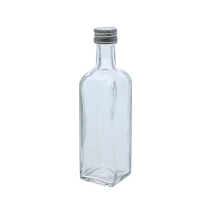 Glazen flesje vierkant 60 ml