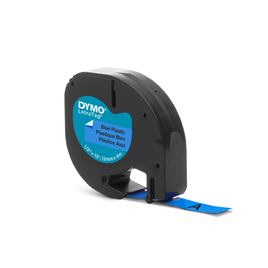 Dymo tape PVC blauw