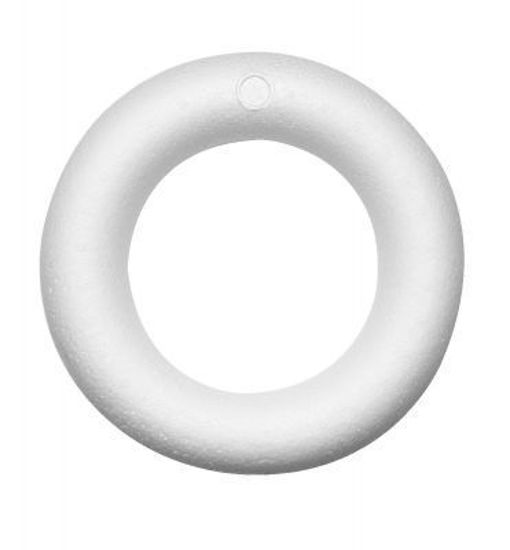 Styropor ring halfplat, 25 cm, piepschuim
