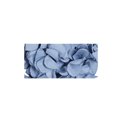 Papier-bloemblaadjes, 2,5 cm ø, licht blauw, zak 10g