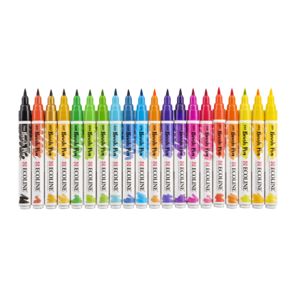 Ecoline brushpen set 20 stuks