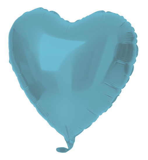 Folieballon hart pastelblauw