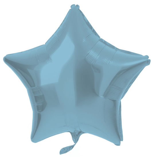Folieballon ster pastelblauw