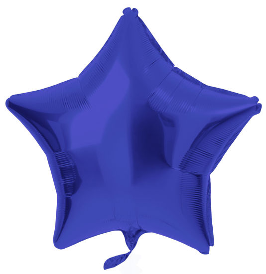 folieballon ster blauw