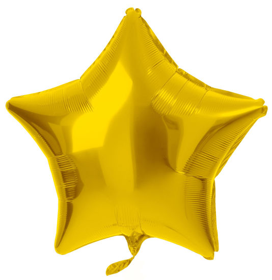 folieballon ster goud