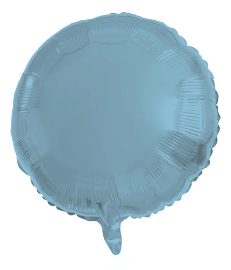 folieballon rond pastelblauw