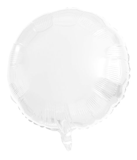 folieballon rond wit