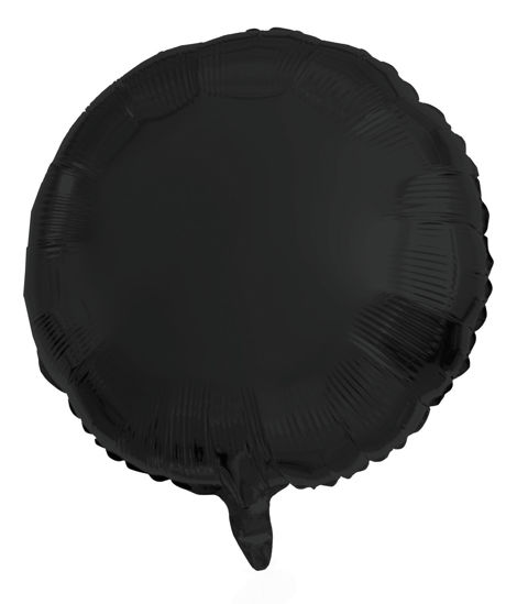 Folieballon rond zwart