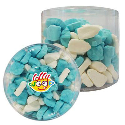 Lollywood foam baby mix blauw/wit 800gr