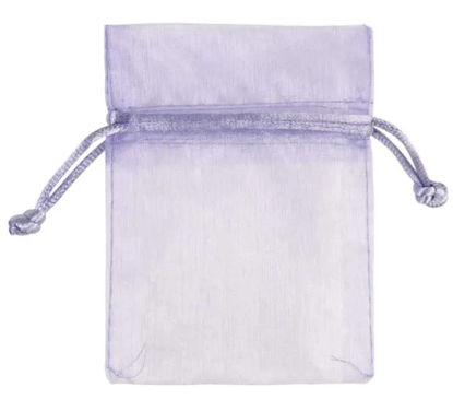 Organza zakje klein lavendel
