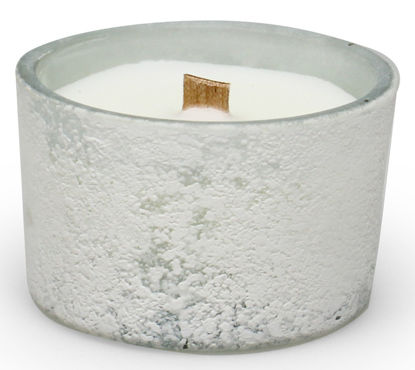 Kaars mini geparfumeerd steen wit
