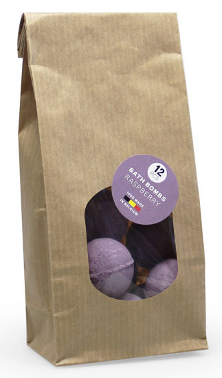 Mini bruisballen violet - Framboos 12 stuks