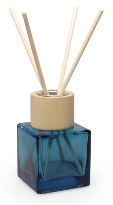 Glazen flesjes Silver Blue 6 stuks