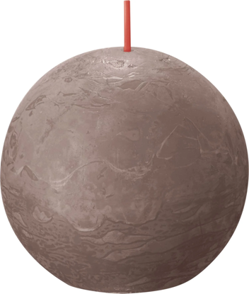 Rustiek bolkaars rustic taupe Ø76