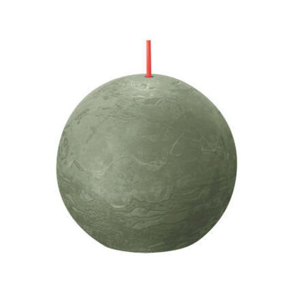Rustiek bolkaars fresh olive Ø76