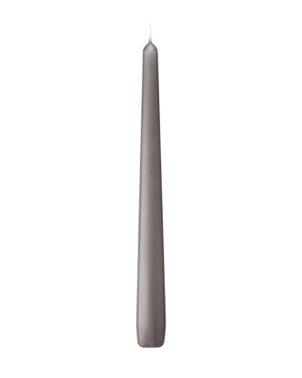 Gotische kaars Bolsius taupe, 240mm x Ø23mm, 7h