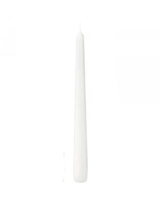 Gotische kaars Bolsius wit, 240mm x Ø23mm, 7h