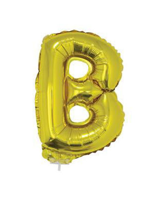 Folieballon letter B goud 41 cm