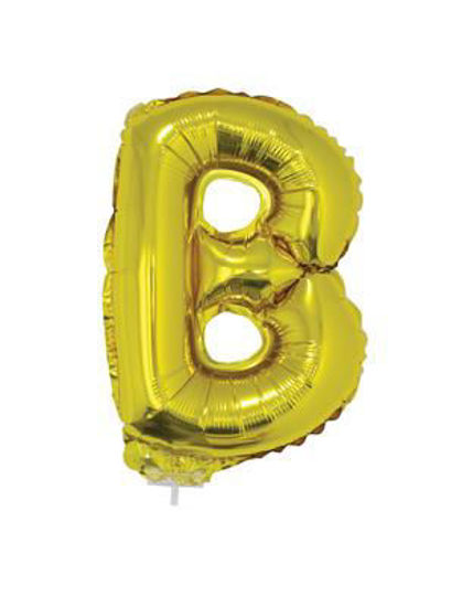 Folieballon letter B goud 41 cm