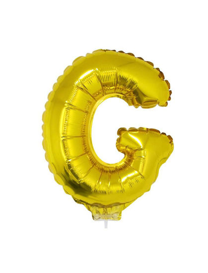 Folieballon letter G goud 41 cm