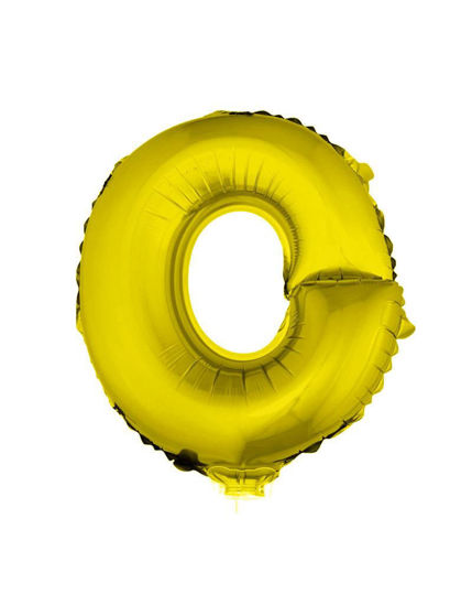 Folieballon letter O goud 41 cm