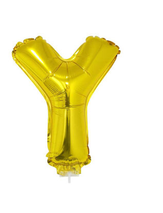 Folieballon letter Y goud 41 cm