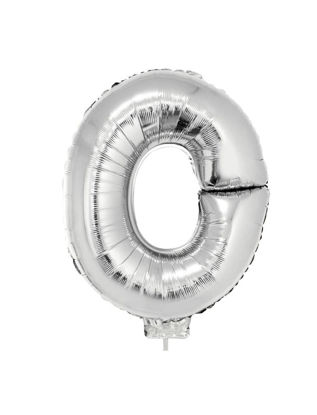 Folieballon letter O zilver 41 cm
