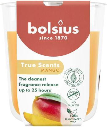 Bolsius geurglas 80/73 True Scent Mango 25h