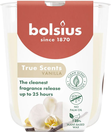 Bolsius geurglas 80/73 True Scent Vanilla 25h