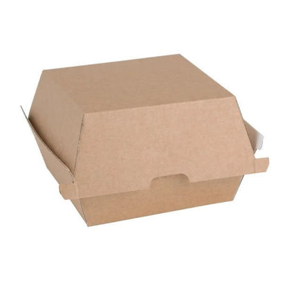 Hamburgerbakje bruin IP6 50 stuks