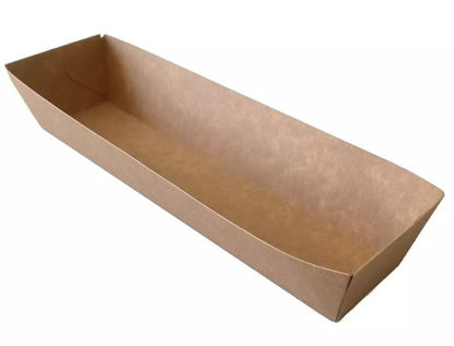 Frietbakjes bruin A8 50 stuks
