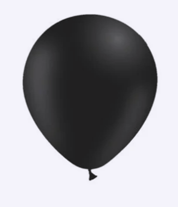 Ballon zwart 10 stuks
