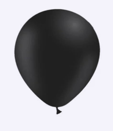 Ballon zwart 10 stuks
